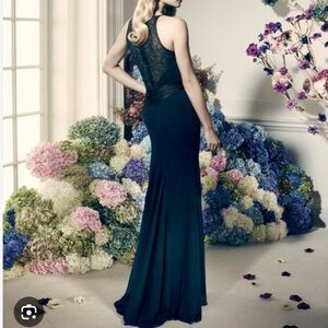 Zac Posen Black Backless Lace Dress